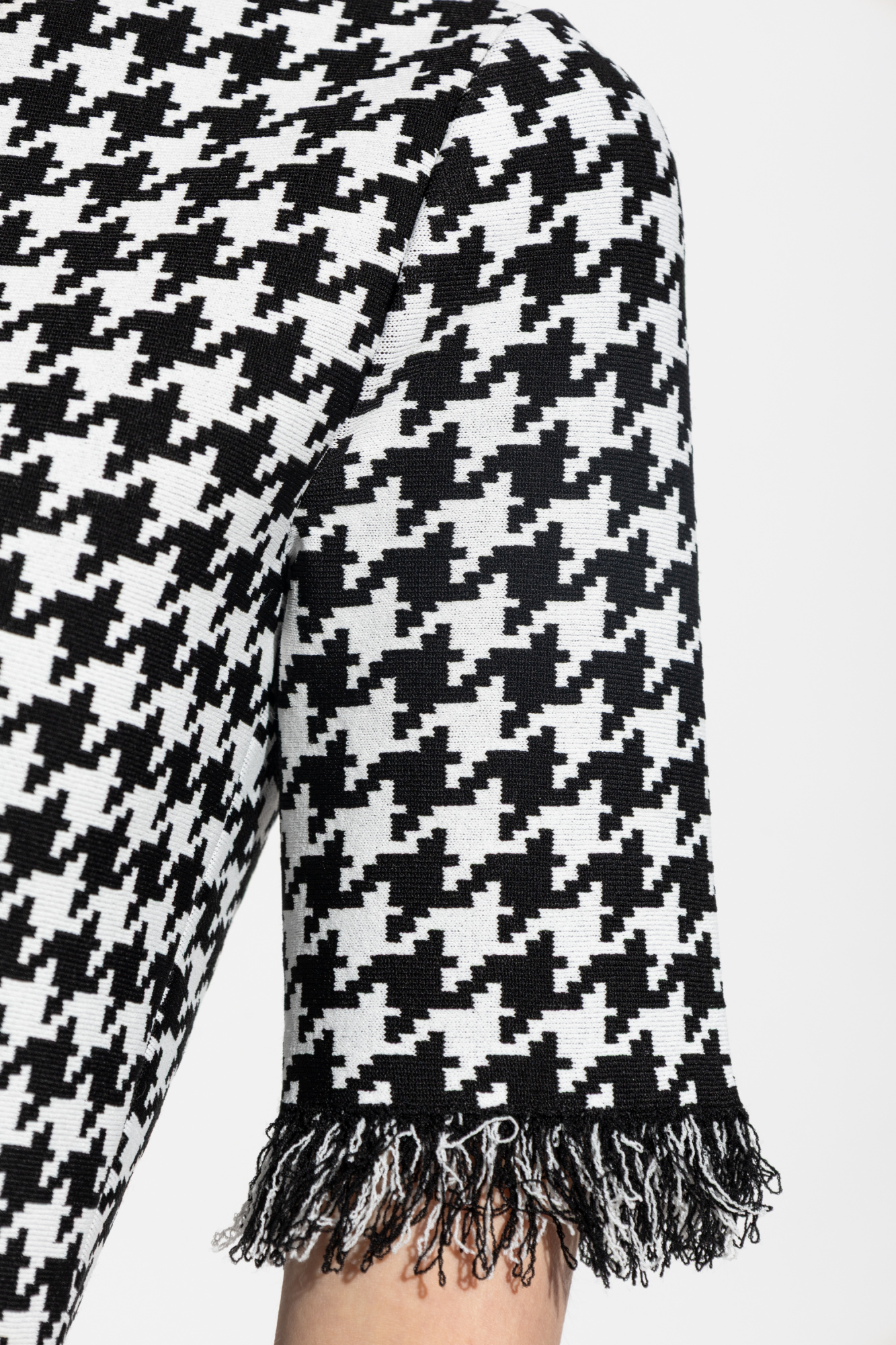 ワンピース alexander mcqueen SS25 Houndstooth dress (829320Q1BDB 1080) Alexander McQueen Patterned dress | Women's Clothing | Vitkac